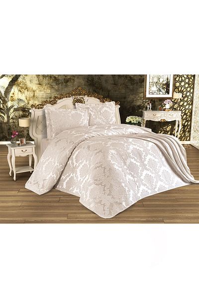 Çeyiz Diyarı Κρέμα κρεβατιού Busem Jacquard Chenille