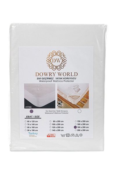 Çeyiz Diyarı Διπλά στρώματα Micro Liquid Proof Fitted 180x200 cm