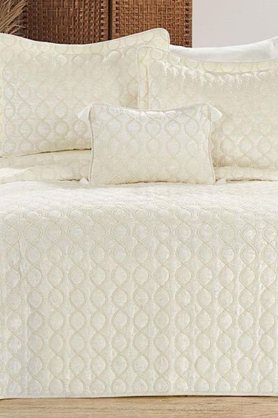 Çeyiz Diyarı Brillance Double Bedspread Cream Cream