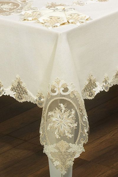 Çeyiz Diyarı French Laced September Lace Dinner Set - 25 Pieces