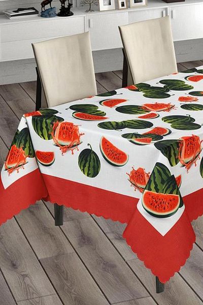 Çeyiz Diyarı Punnet Kitchen And Garden Round Tablecloth 140 Cm