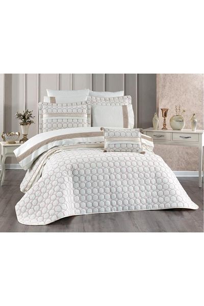 Çeyiz Diyarı Valeron 10 Piece Dowry Set Cream