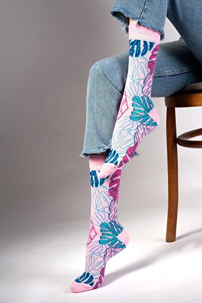 Ozzy Socks Çiçek Desenli Çorap