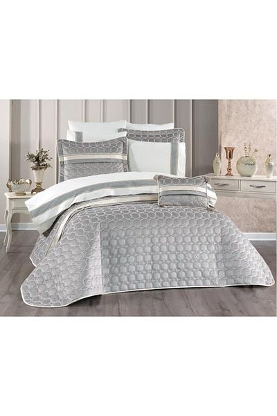 Çeyiz Diyarı Valeron 10 Piece Dowry Set Gray