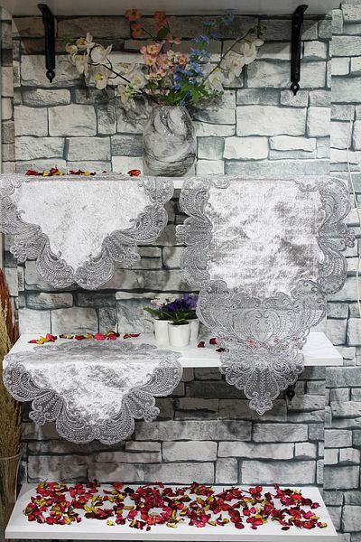 Çeyiz Diyarı Set dormitor 3 piese Jasmine Gri