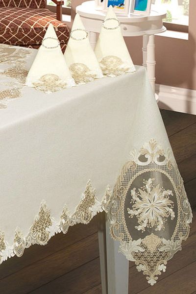 Çeyiz Diyarı French Laced September Lace Dinner Set - 25 Pieces