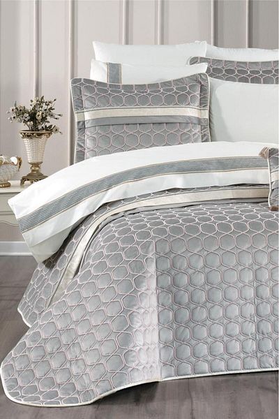 Çeyiz Diyarı Valeron 10 Piece Dowry Set Gray