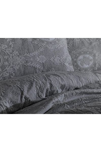 Çeyiz Diyarı Nisa Single Jacquard Bedspread Gray