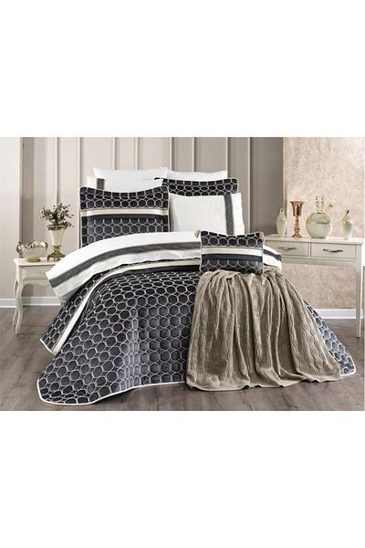 Çeyiz Diyarı Valeron 11 Piece Dowry Set Anthracite