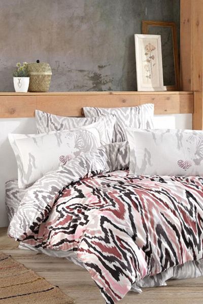 Hobby Barbara Double Duvet Cover Set Dusty Rose