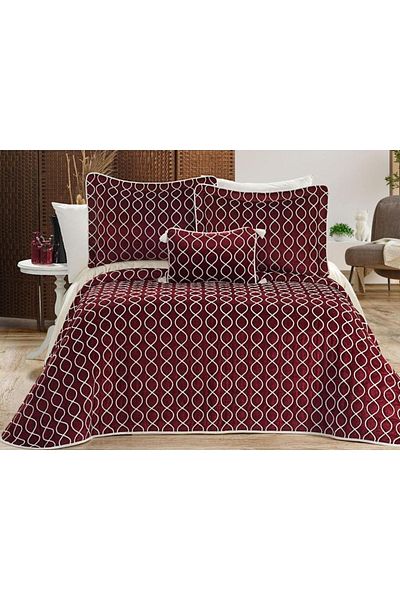 Çeyiz Diyarı Brillance Double Bedspread Claret Red