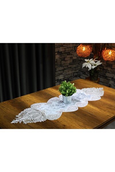 Çeyiz Diyarı French Laced Verna Velvet Runner - 8 Colors