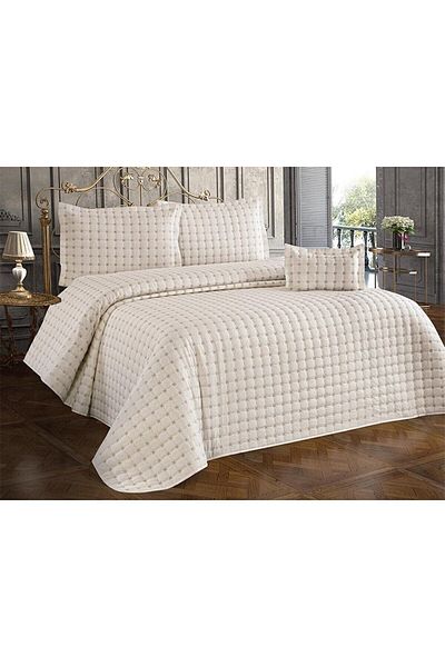 Çeyiz Diyarı Meltem Double Bedspread Cream