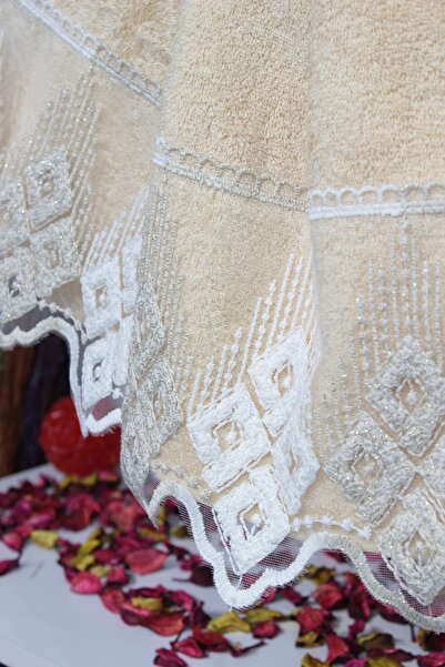 Çeyiz Diyarı Французька мереживна рушник для обличчя Irina - 2 кольори