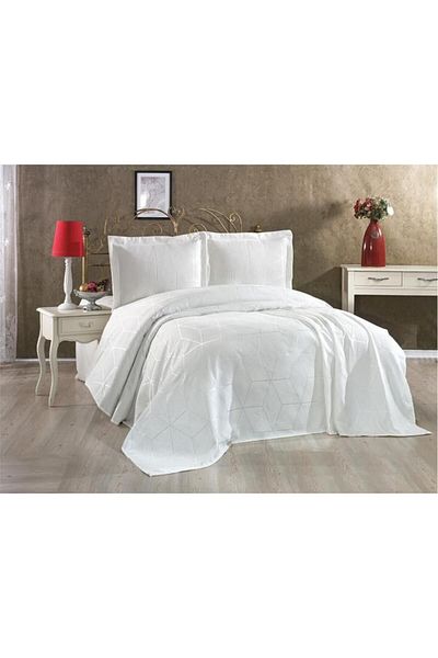 Çeyiz Diyarı Verona Double Bedspread Cream