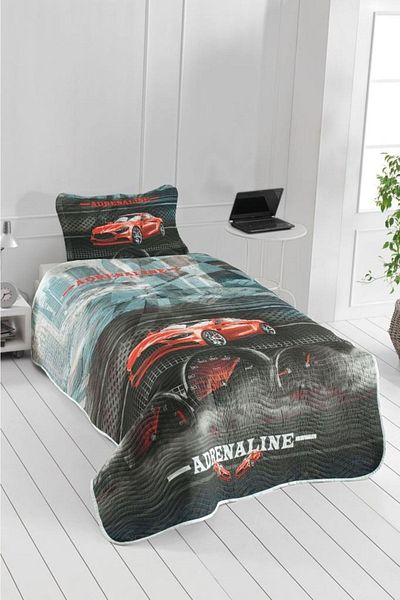 Çeyiz Diyarı Adrenaline Youth and Children Printed Single Bedspread Red