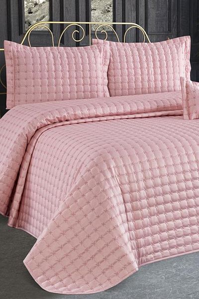 Çeyiz Diyarı Meltem Double Bedspread Powder