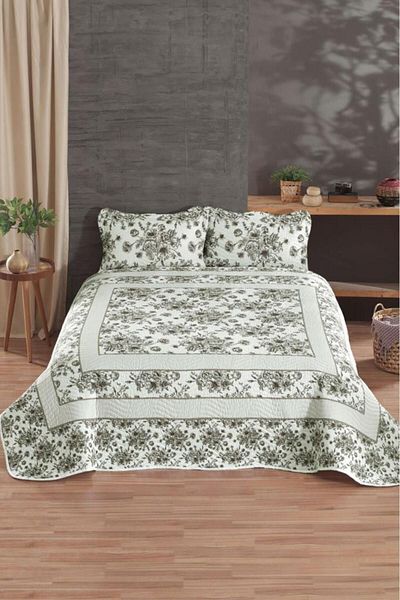 Çeyiz Diyarı Aura Printed Quilted Double Bedspread
