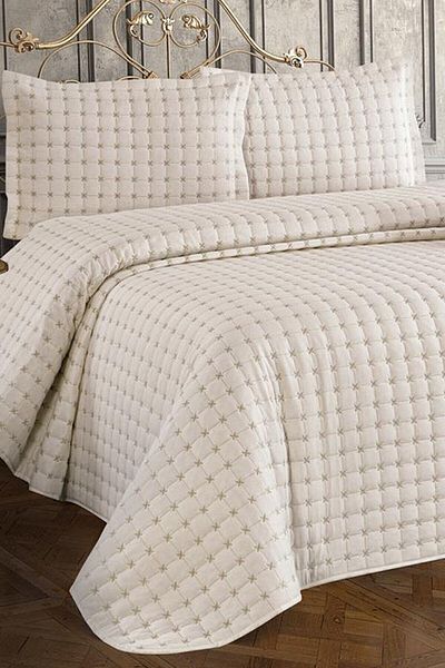 Çeyiz Diyarı Meltem Double Bedspread Cream
