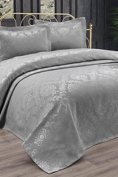Çeyiz Diyarı Šedá Diamond Double Plain Pike Set