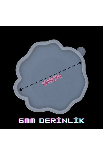 Aj Resincraft 6mm Wide Geode Patterned Epoxy Silicone Coaster