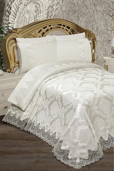 Çeyiz Diyarı Flame Pique Set 6 Pieces Cream