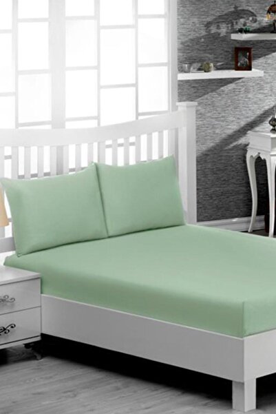 Çeyiz Diyarı Perla Double Fitted Sheet Set - Mint