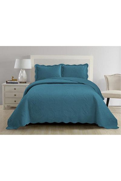 Çeyiz Diyarı Sevda Micro Soft Double Bedspread Green