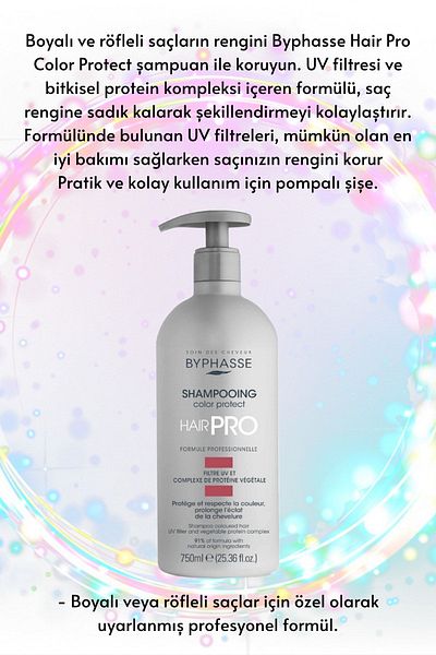 BYPHASSE Hair Pro Colored Hair Special Color Protection Shampoo 750ml