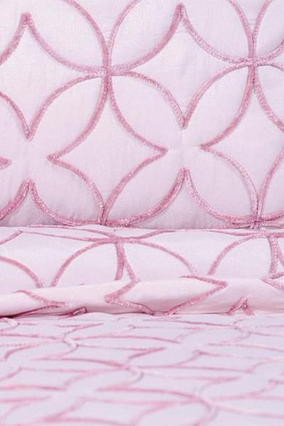 Çeyiz Diyarı Parolin Double Quilted Bedspread Powder