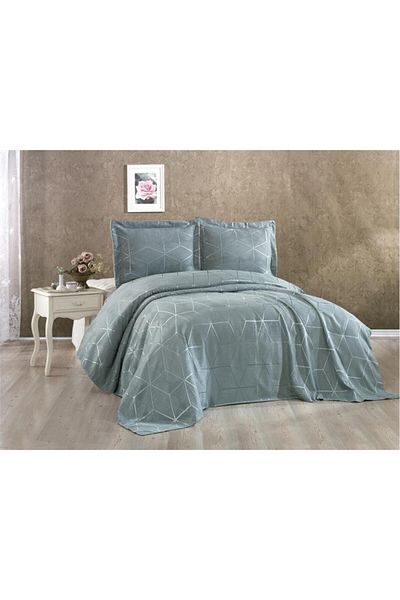 Çeyiz Diyarı Verona Double Bedspread Green