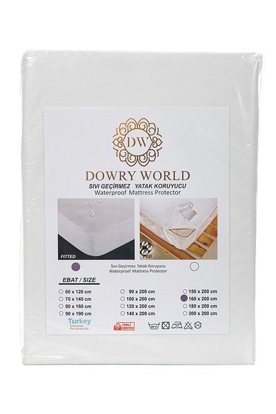 Çeyiz Diyarı Διπλά στρώματα Micro Liquid Proof Fitted 160x200 cm