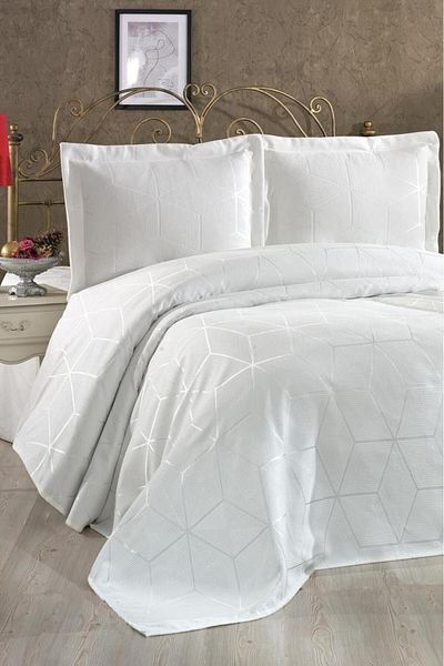 Çeyiz Diyarı Verona Double Bedspread Cream