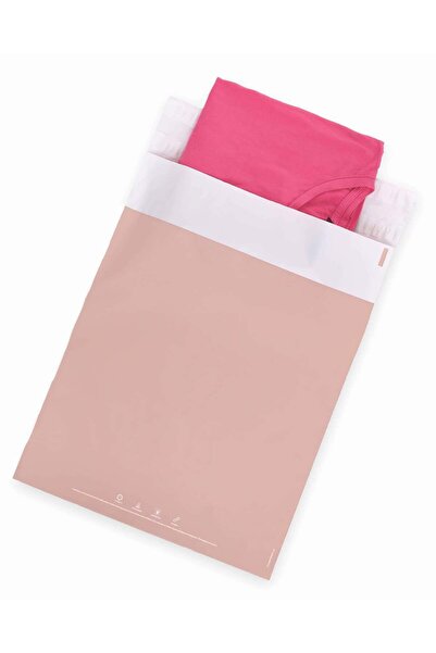 House Of Pack Renkli Kargo Poşeti - 25x35 Cm - Pembe - 100 Adet - 'hello I'm Yours' Baskılı