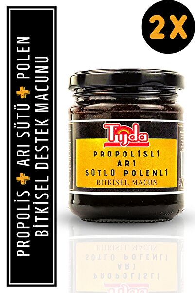 TİJDA Propolis,arı Sütü,polenli,ginseng'li Bitki Karışımlı Macun 2'li Set