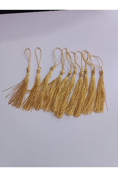 Arlesia Pack of 10 GOLD Colored Magnet Tassel Decoration Material