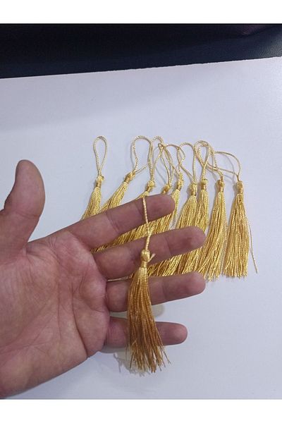 Arlesia Pack of 10 GOLD Colored Magnet Tassel Decoration Material
