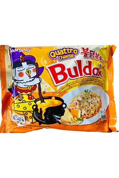 samyang buldak QUATTRO CHEESE HOT CHICKEN FLAVOR RAMEN HELAL SERTİFİKALI