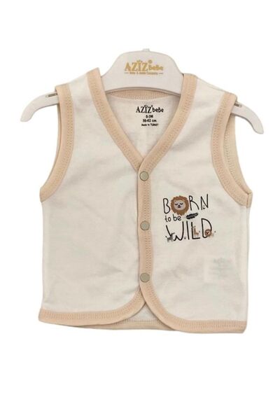 Aziz Bebe Cute Animal Patterned Combed Cotton Vest 0-24 Months
