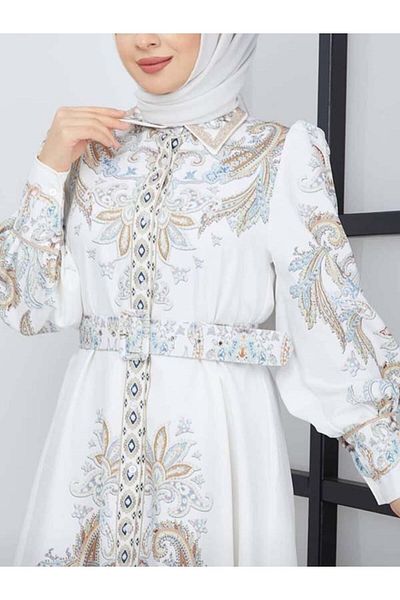 TRENDBUTİKOFFİCİAL Patterned Dress