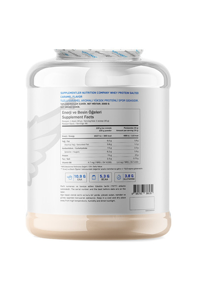 Supplementler Whey Protein 2000 gr - Tuzlu Karamel