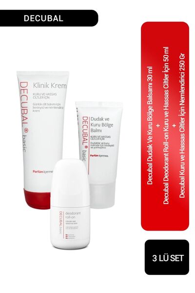 Decubal Kuru Ve Hassas Cilter İçin Bakım Seti