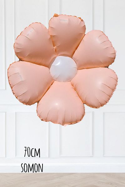 PEKSHOP 70cm Salmon Daisy Foil Balloon