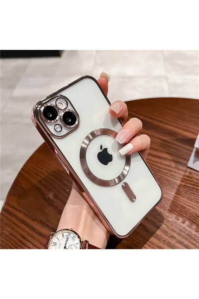 halkhouse iPhone 14 Kılıf Kamera Lens Korumalı Magsafe Şarj Özellikli Demre Ş...