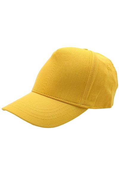 AXE SPORTSWEAR Yellow Summer Baseball Cap Hat - Back Adjustable, Velcro and Hole Cap