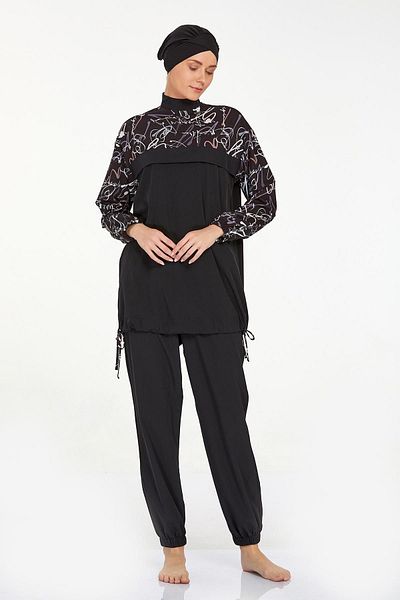 Adasea Μαγιό Hijab - Λεπτομέρεια με μοτίβο