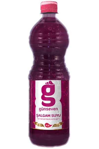 GÜNSEVEN Şalgam 1 Litre X 3 Adet (ACILI) Şalgam Hediyelik Iç Anadolu'nun Yöre...