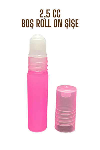 EinNatur Boş roll on şişe, 2,5 cc, Pembe, Aromaterapi uçucu yağ koku şişesi, ...