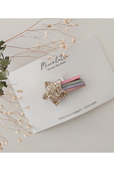 Miccolatte Bebek Ve Kız çocuk Gliter Parlak Kuyruklu Yıldız Klips Toka