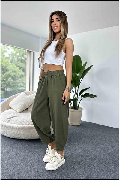 Bak'ap Premium Gabardine Trousers - Elastic Waist